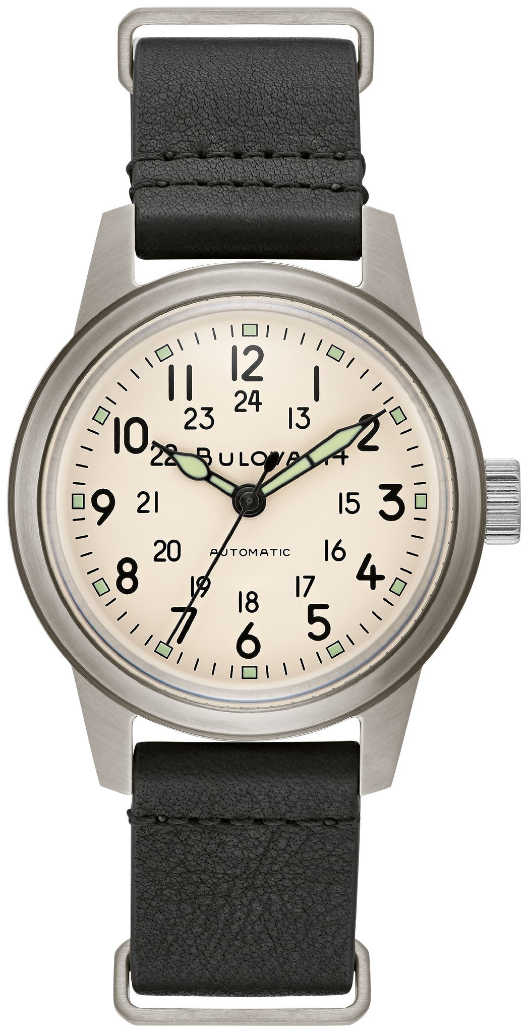 Dial Leather Strap Hack Watch 96A246 | Bulova